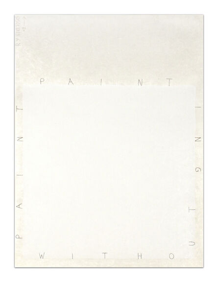 Robert Ryman, ‘Painting Without Paint’, 1995