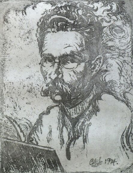 Bernard Leach, ‘Self Potrait’, 1914
