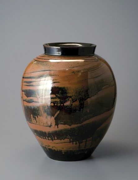 Yoshinori Hagiwara, ‘Jar, kaki glaze’, N/A