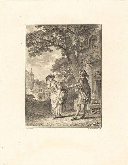 Pietro Antonio Martini after Jean-Michel Moreau, ‘Le Devin du Village (Colette Weeping)’, 1779