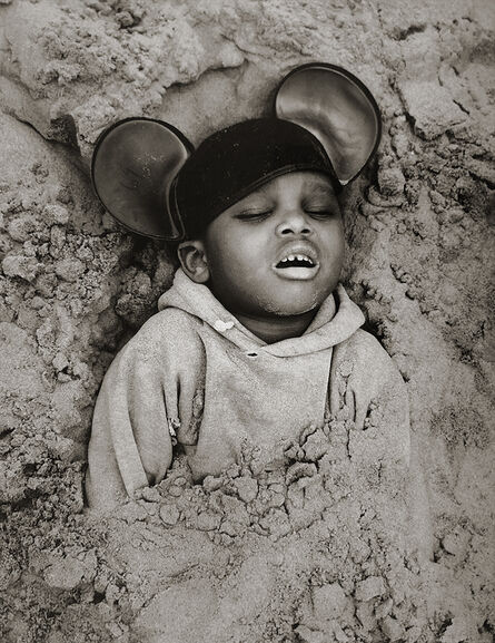 Arthur Tress, ‘Boy in Mickey Mouse Hat, Coney Island, New York’, 1968