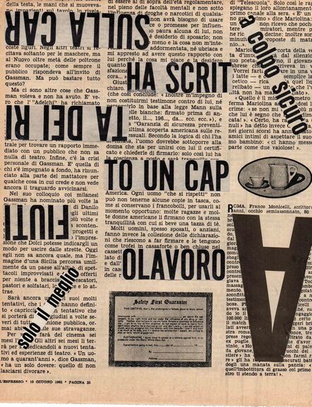 Nanni Balestrini, ‘Ha scritto ’, 1962