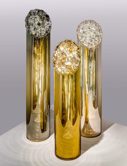Abby Modell, ‘Orbit Cylinder Illuminated Sculptures’, 2017