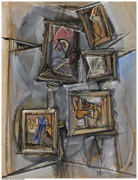 Max Weber, ‘Composition of Abstract Paintings’, 1955