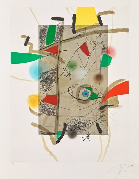 Joan Miró, ‘Llibre dels sis sentits III’, 1981