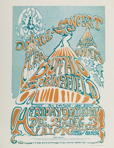 Ned Lamont, ‘Buffalo Springfield: a very rare colour variant U.S. concert handbill’, 1966