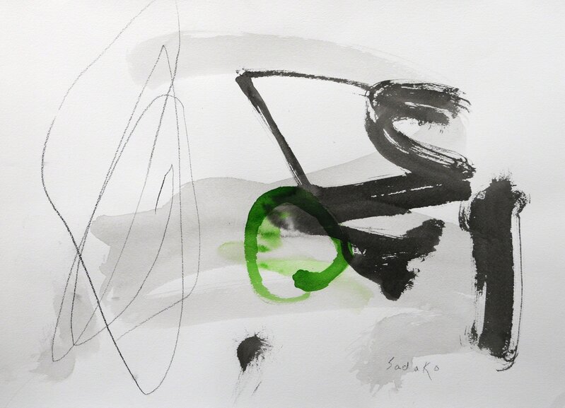 Sadako Lewis, ‘Abstract Form #17’, 2019, Painting, Sumi ink, india ink, and pencil on paper, Caron Gallery