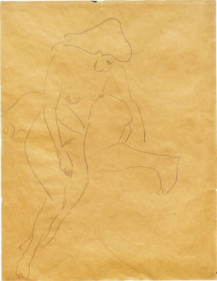 Ernst Ludwig Kirchner, ‘Zwei liegende Akte’, ca.1907