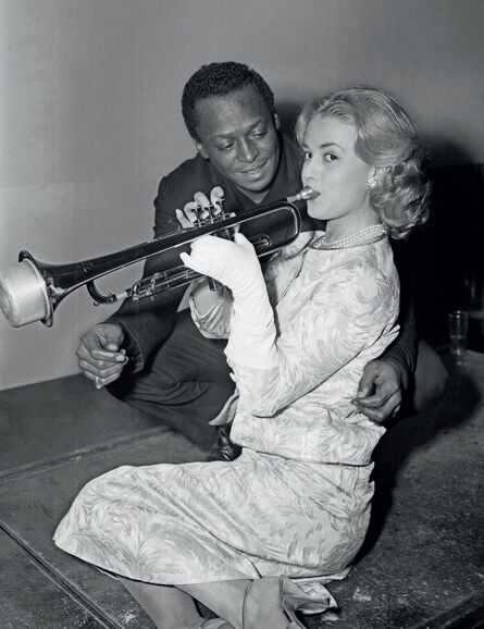 AFP, ‘US trumpet player Miles Davis and French actress Jeanne Moreau in Paris on December 5th, 1957.’, 1957
