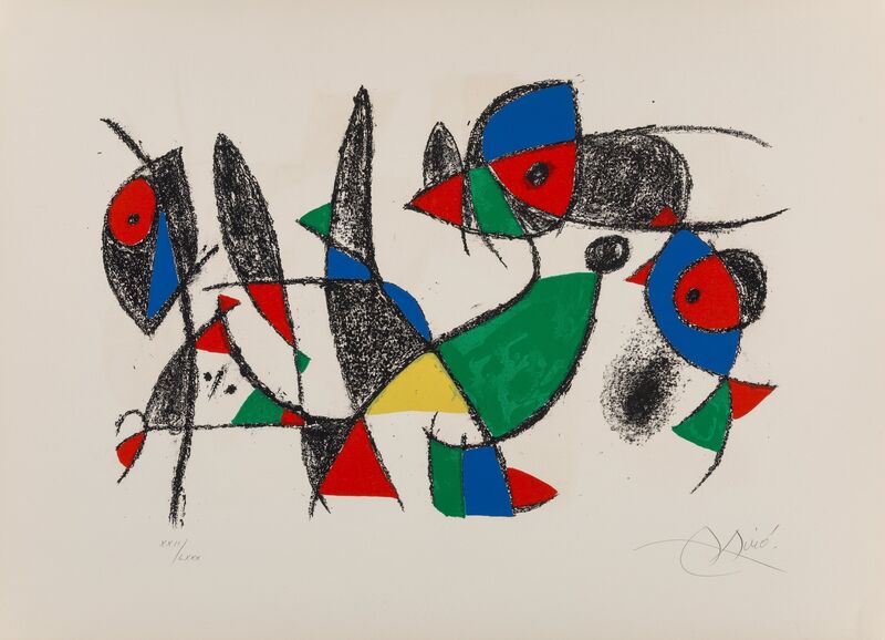 Joan Miró, ‘Plate IX, from Joan Miró Lithographe II’, 1975, Print, Lithograph in colors on Arches paper, Heritage Auctions