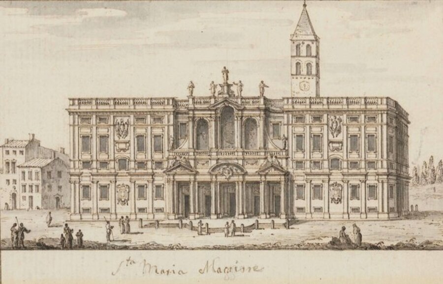 A view of Santa Maria Maggiore, Rome