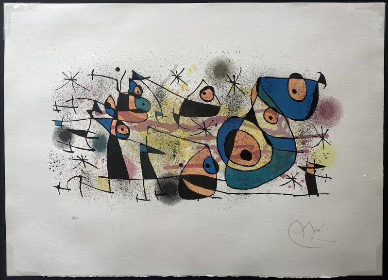 Joan Miró, ‘Céramique (La fête, grand composition)’, 1974, Print, Lithograph, Rukaj Gallery