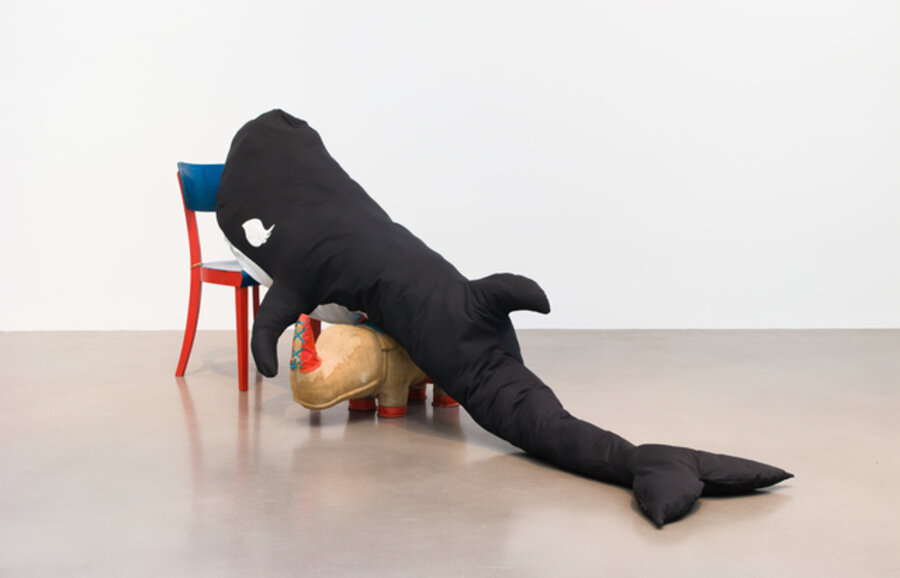 KILLER WHALE WITH LONG EYELASHES I (RHINO* VERSION) *Rhino by Renate Mueller, Germany, 1960s