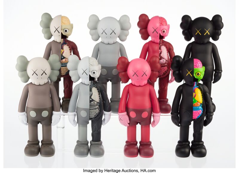 KAWS, ‘Companion (Open Edition) (eight works)’, 2016, Other, Painted cast vinyl, Heritage Auctions
