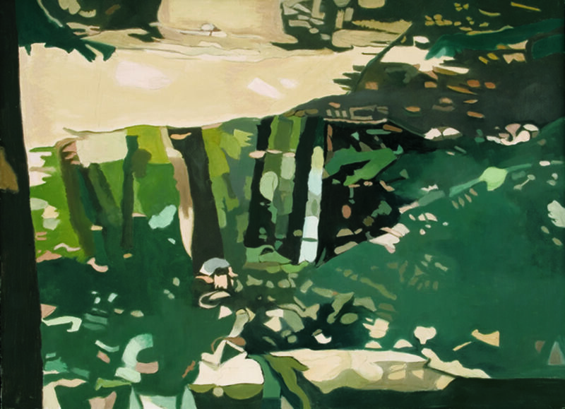 Ralph Wickiser, ‘Green Reflections’, 1995, Painting, Oil on linen, Walter Wickiser Gallery