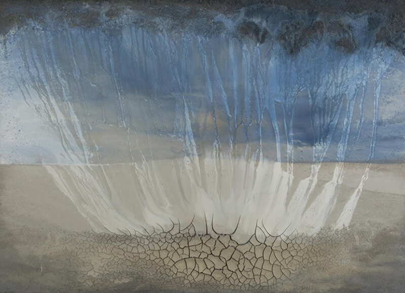 Danae Mattes, ‘Under Blue’, 2009, Painting, Clay, paper and pigment, Dolby Chadwick Gallery