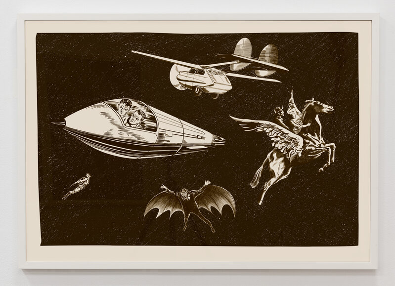 Matthew Borgen, ‘Modos De Volar (Ways of Flying) for Francisco Goya’, 2019, Drawing, Collage or other Work on Paper, Inkjet print on archival paper, InLiquid
