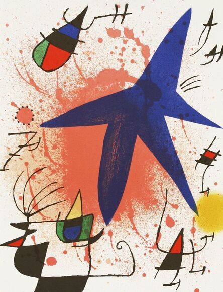 Joan Miró, ‘L'ASTRE BLEU; LE SOLEIL ROUGE; LA LUNE VERTE (MOURLOT 857, 859, 861)’, 1972