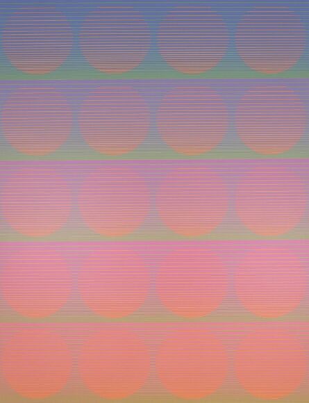 Julian Stanczak, ‘Melting in Late Color’, 1972