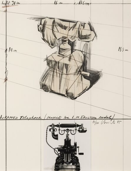 Christo and Jeanne-Claude, ‘Wrapped Telephone, Project for L.M. Ericsson Model (Schellmann 119)’, 1985