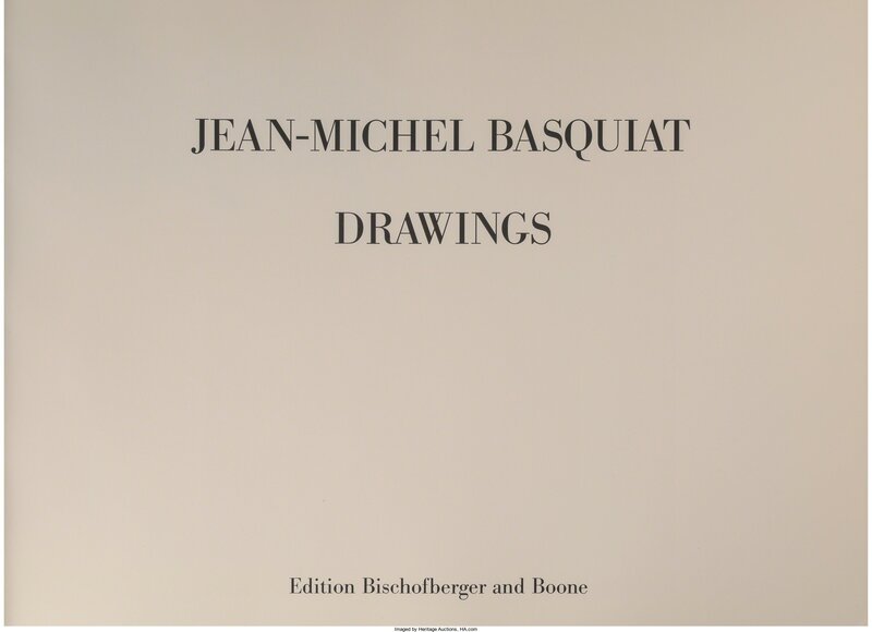 Jean-Michel Basquiat, ‘Drawings’, 1982, Other, Case bound book with original dust jacket, Heritage Auctions