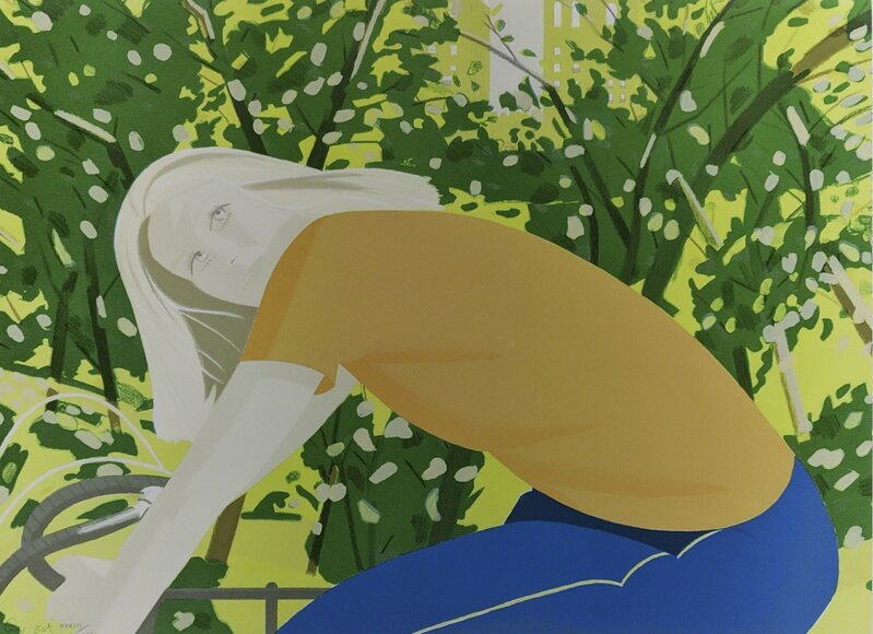 Alex Katz, ‘Bicyling in Central Park’, 1983, Print, Lithograph, Capsule Gallery Auction