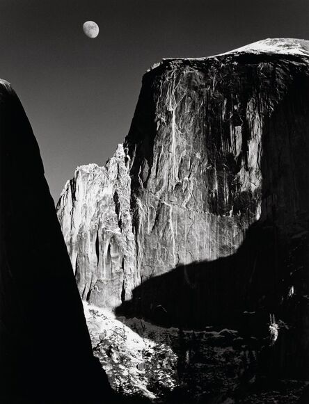 Ansel Adams, ‘Moon and Half Dome, Yosemite National Park, California’, circa 1960