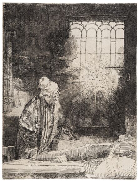 Rembrandt van Rijn, ‘A Scholar in his Study ('Faust')’