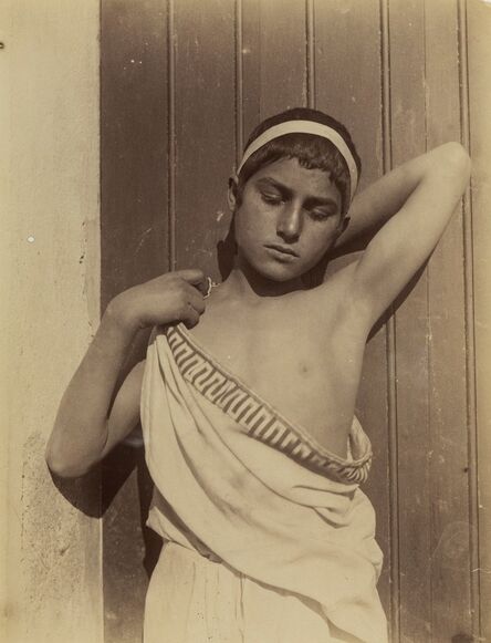 Wilhelm Von Gloeden, ‘Sicilian Youth in Toga Cloth’