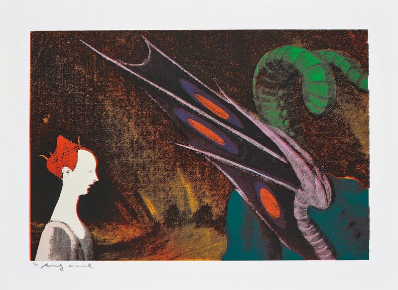 Andy Warhol, ‘Paolo Uccello, St. George and the Dragon, 1460, from Details of Renaissance Paintings’, 1984, Print, Screenprint in colours, on Arches Aquarelle (Cold Pressed) paper, with full margins., Phillips
