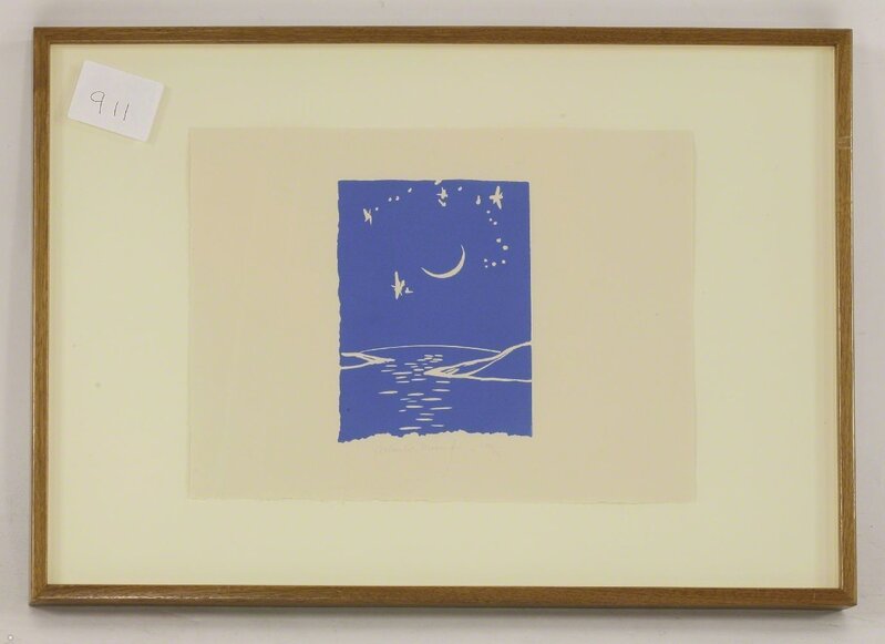 Barry Flanagan, ‘Atlantic Moon; Welsh Lights’, 1977-1983, Print, Two linocuts printed in colours, Sworders