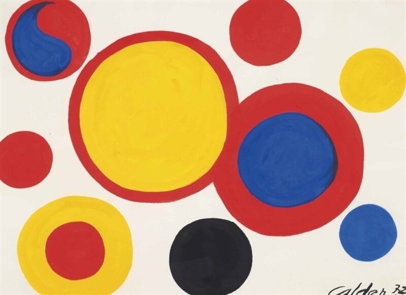 Alexander Calder, ‘Blinkers’, Gouache and ink on paper, Christie's