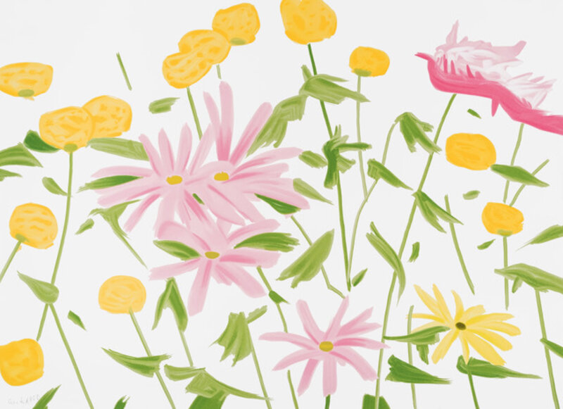 Alex Katz, ‘Spring Flowers ’, 2017, Print, 24 Color silkscreen on Saunders Waterford 425 gsm fine art paper, Rukaj Gallery