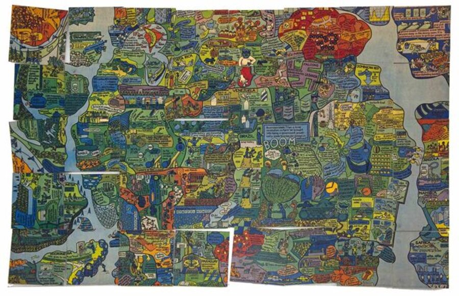 Section of World Map