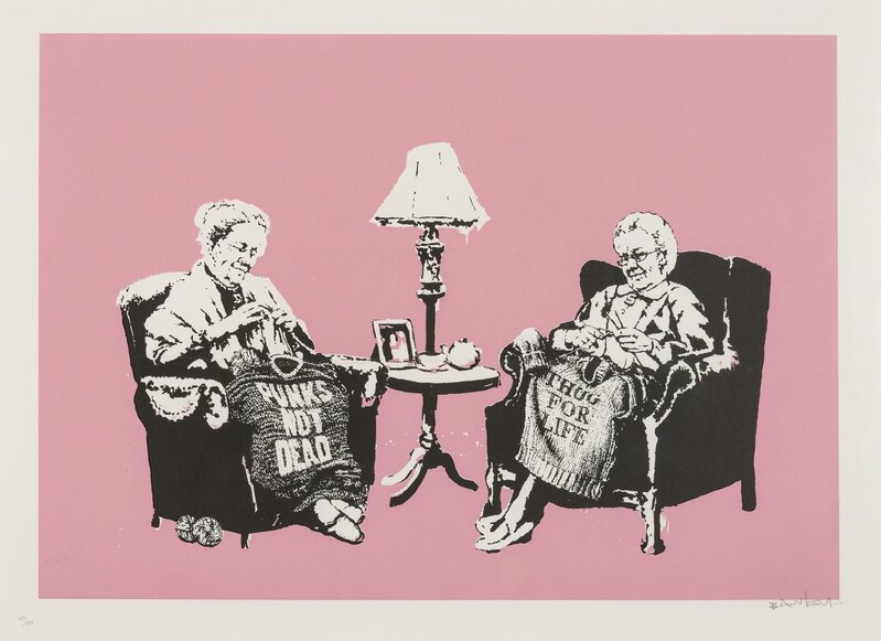 Banksy, ‘Grannies’, 2007, Print, Screenprint in colours, on Arches wove paper, Forum Auctions