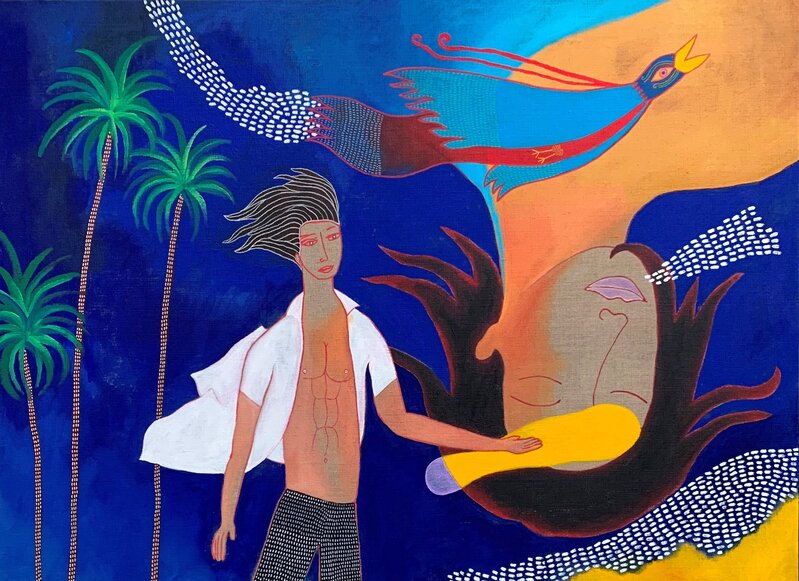 Julien Calot, ‘The dream’, 2020, Painting, Acrylic paint on canvas, Galerie Claire Corcia