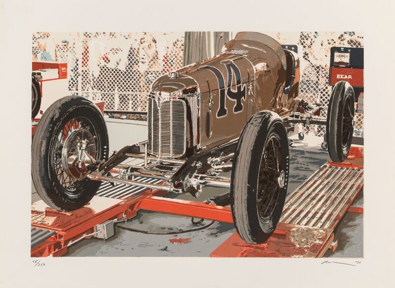 Ron Kleemann, ‘Old Indy’, 1980, Print, Screenprint in colors on Somerset paper, Heritage Auctions