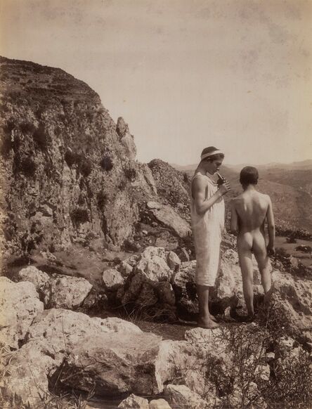 Wilhelm Von Gloeden, ‘Young Sicilians among the rocks’