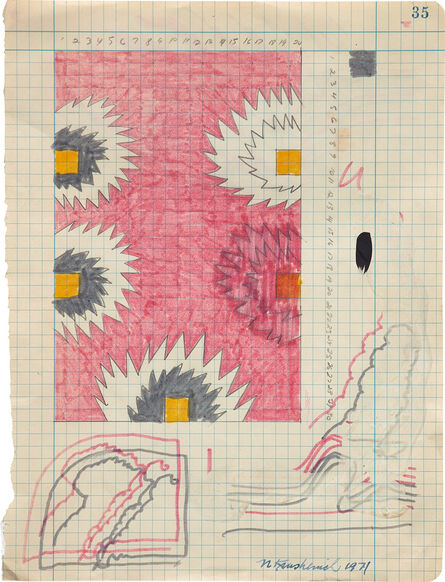 Nicholas Krushenick, ‘Untitled (study)’, 1971