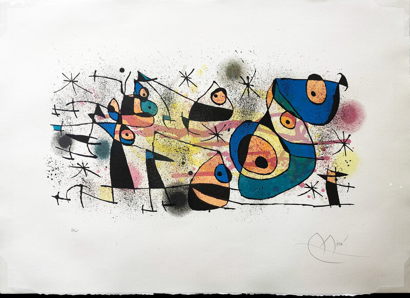Joan Miró, ‘Céramique (La fête, grand composition)’, 1974, Print, Lithograph, Rukaj Gallery
