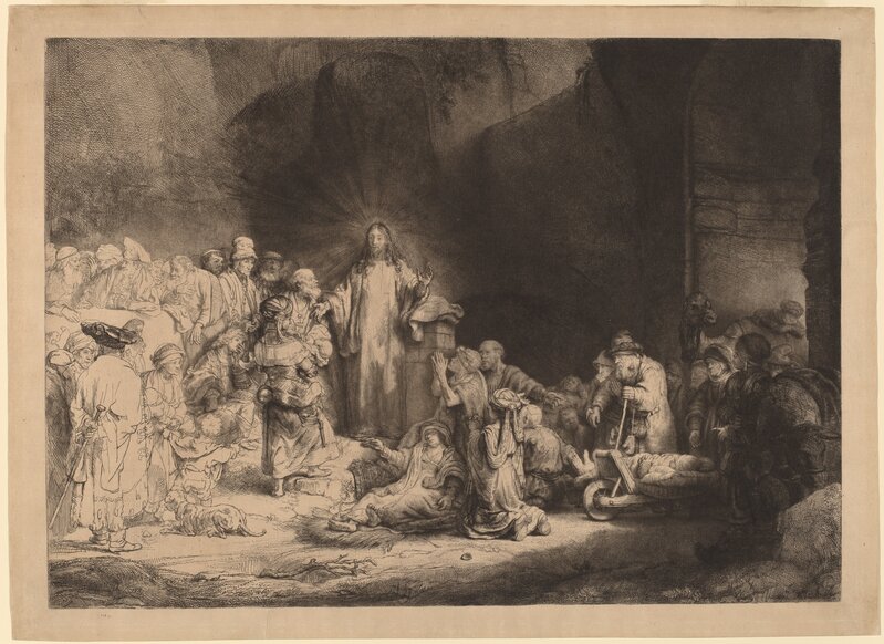 Rembrandt van Rijn, ‘Christ Preaching (The Hundred Guilder Print)’, ca. 1649, Print, Etching, drypoint and burin on japan paper, National Gallery of Art, Washington, D.C.