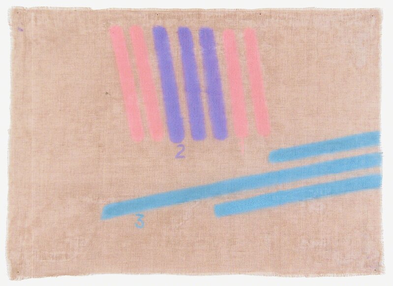 Giorgio Griffa, ‘Tre colori’, 1999, Painting, Acrylic on canvas, Valmore Studio d'Arte