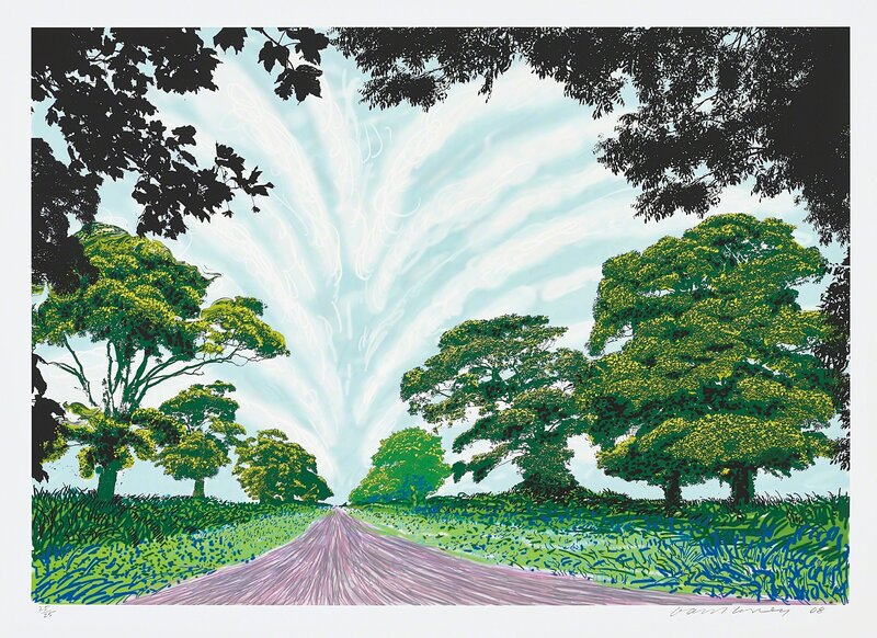 David Hockney, ‘Summer Sky’, 2008, Print, Inkjet printed computer drawing in colours, on wove paper, with full margins., Phillips