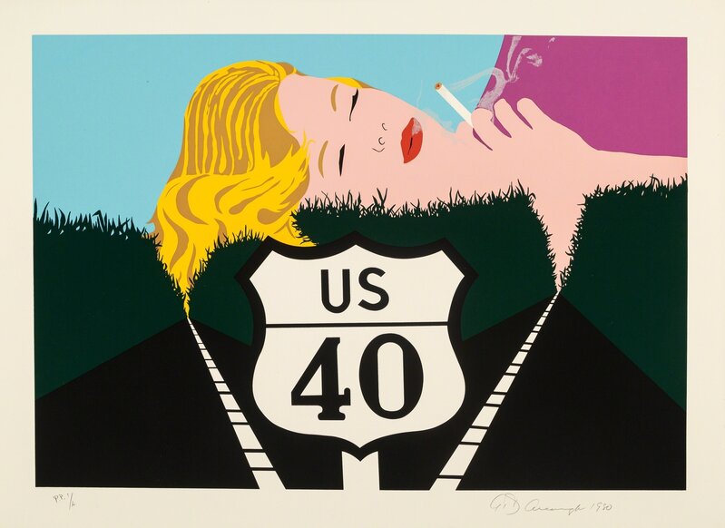 Allan D'Arcangelo, ‘Smoke Dreams’, 1980, Print, Serigraph in colors on paper, Heritage Auctions