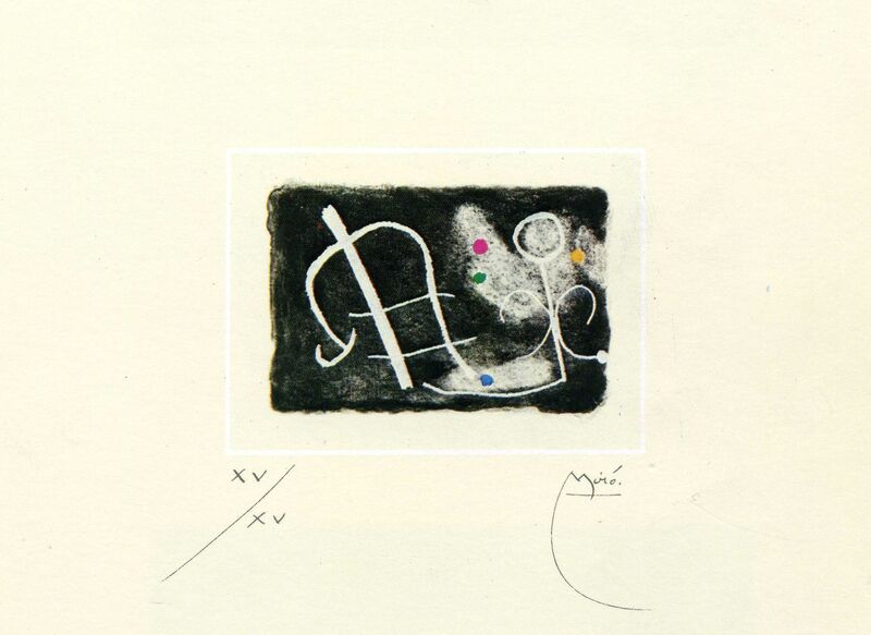 Joan Miró, ‘Fusees Nous Avons’, 1959, Print, Etching, aquatint, washi paper, Galeria Joan Gaspar