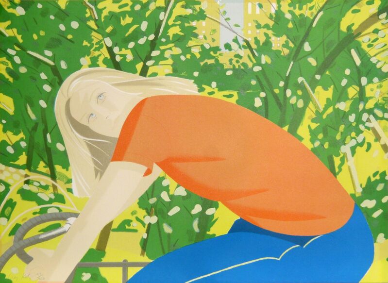 Alex Katz, ‘Bicycling in Central Park from the New York, New York Portfolio’, 1982, Print, RoGallery