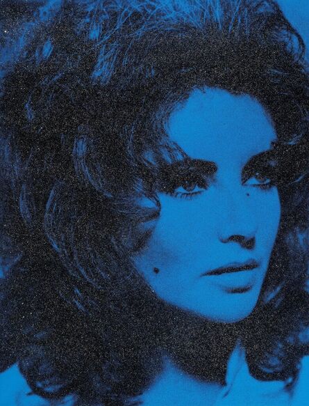 Russell Young, ‘Elizabeth Taylor (Mediterranean Blue and Black)’, 2011