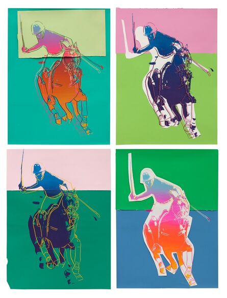 Andy Warhol, ‘Four Polo Players’, 1985