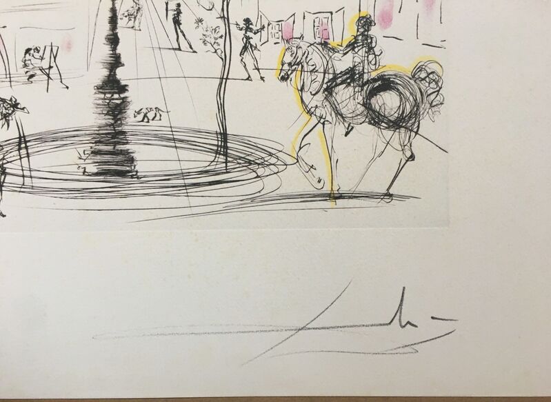 Salvador Dalí, ‘La Place Furstenberg’, 1971, Reproduction, Reproduction, Puccio Fine Art