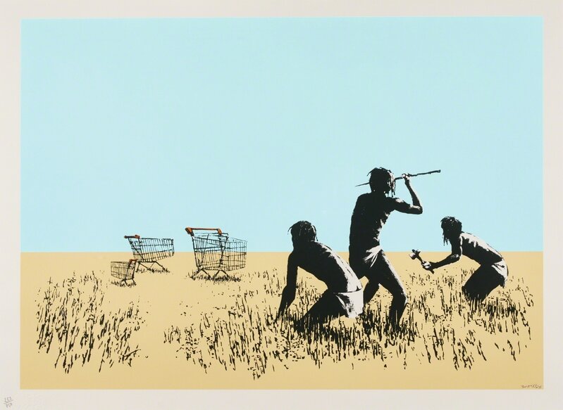 Banksy, ‘Trolleys (Colour) - Signed ’, 2007, Print, Screen print on paper, Hang-Up Gallery